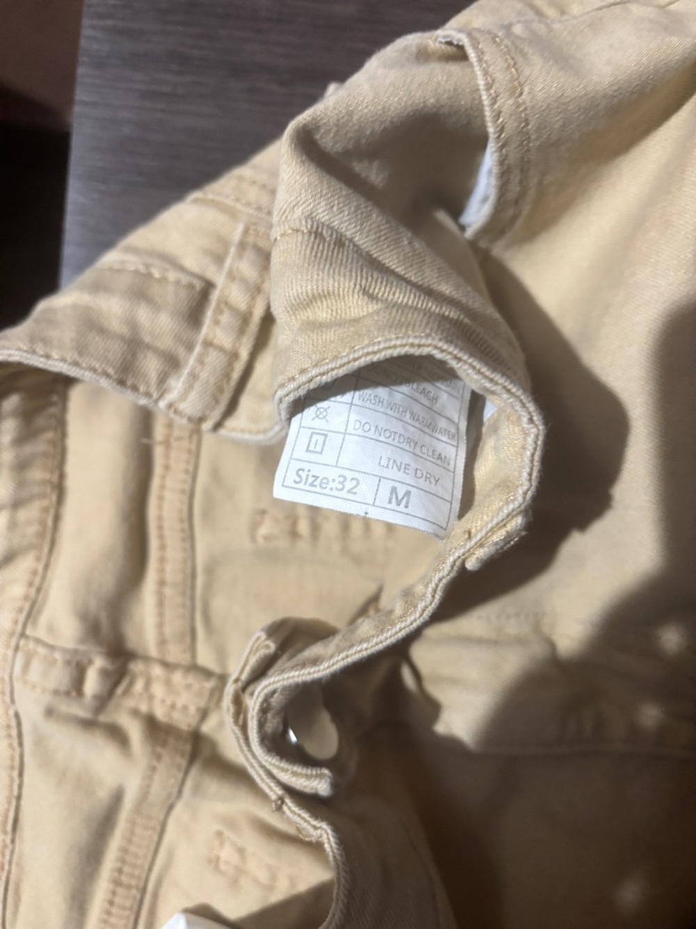 Men's Cargo Pants in Khaki - Size 32